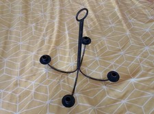 Vintage Hand Forged Iron Ceiling Hanging Medieval Style Candle Stick Candelabra