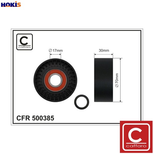 Tensioner pulley vribbed - tensioner,