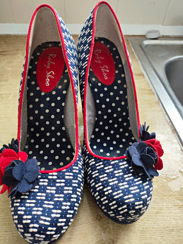 Ruby shoo navy - 7, navy/white