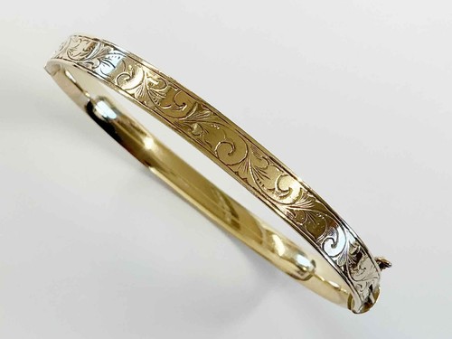 Vintage 9ct rolled gold bronze - gold,