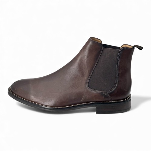 Mens leather pull on - m&s,
