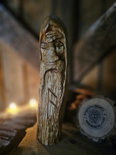 Odin statue handcarved viking - statue,