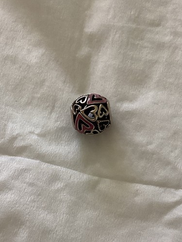 Pandora silver and pink open - pink,