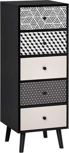 Chest drawers tall slim - drawers, 5