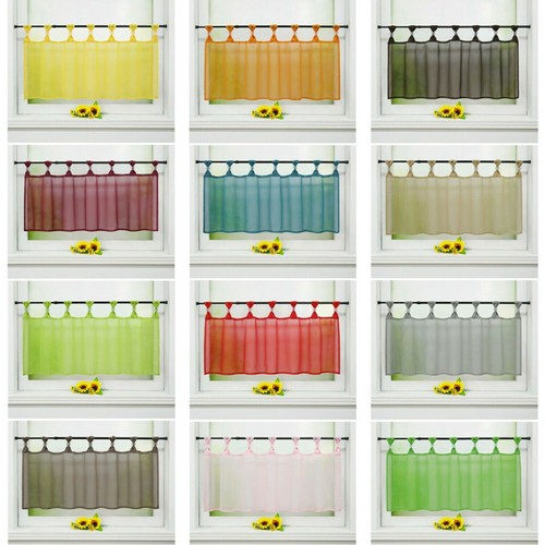 Cafe curtains kitchen solid - kitchen,