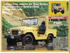 Daihatsu Fourtrak F20 F20L c1977-78 Export Markets Single Sheet Brochure English