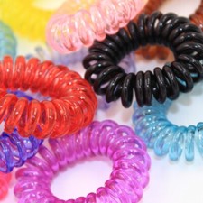 10 Mini Hair Bobbles Spiral