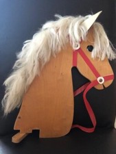 Vintage Rocking  horses head  approx 34cm high x 23cm x 1.5 cm wood