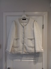 Zara Ivory Silver Grey Sparkly