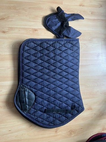 Sparkly blue saddle pad - blue,