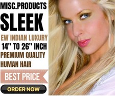 Sleek Ew Indian Luxury 100% Human Hair Weave 14" to 26" Inch Fast Delivery