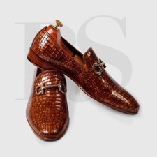Handmade brown crocodile - handmade,