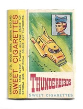 BARRATT 1967 THUNDERBIRDS SWEET CIGARETTE PACKET - THUNDERBIRDS 3 & 4