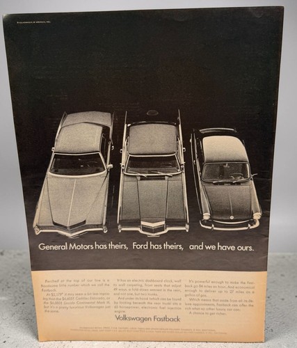 Volkswagen fastback print - print, ad