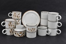 MIDWINTER STONEHENGE VINTAGE WILD OATS dinner set Plates Cups Souffle Pots 
