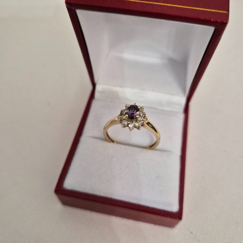 14ct gold amethyst and - 14ct,
