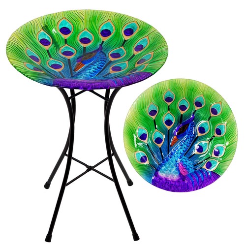 Garden bird bath - garden,