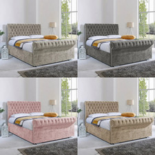 Double Sleigh Bed Frame with