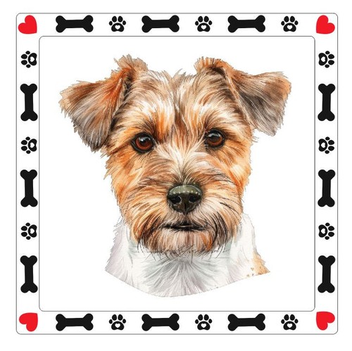 Lucas terrier dog sticker - lucas,