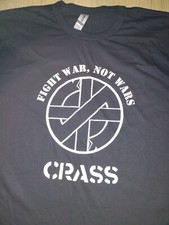 CRASS FIGHT WAR NOT WARS BLACK