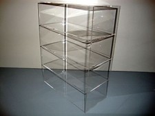 DS-Acrylic Lucite Countertop Display Case ShowCase Box Cabinet 12" x 4" x 16"