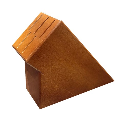 Wooden knife block - wooden, 5