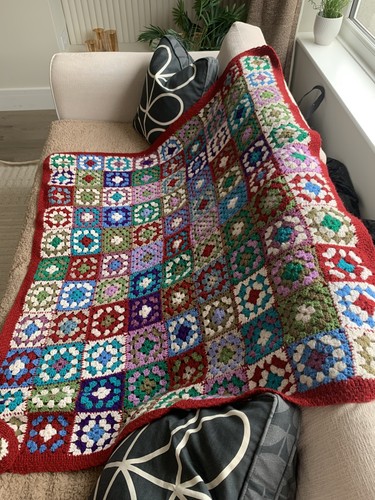 Vintage granny square crochet - vintage,