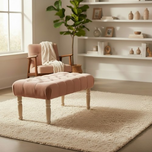 Cream beige window seat - cream,