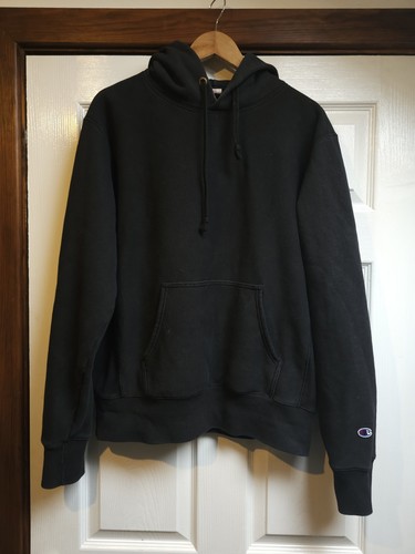 Plain black champion - black, l
