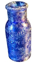 Antique cobalt blue - , glass