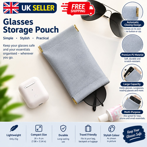 Magnetic glasses case with - magnetic,