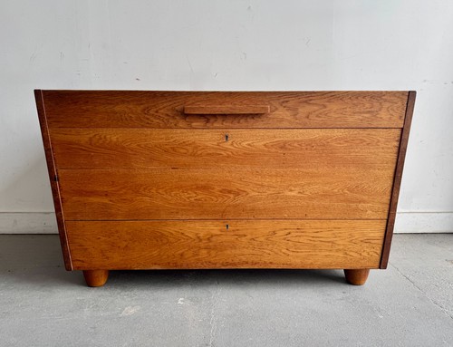 Large mid century oak - mid,