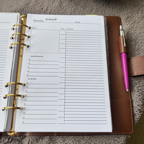 Weekly planner inserts 13 - planner, |