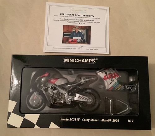 Signed minichamps honda - signed,