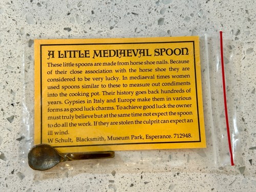 Little medieval spoon made - spoon,