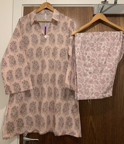 Ethnic two piece lawn - two,
