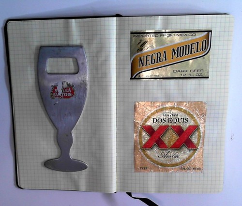 Beer bottle labels mounted - labels,