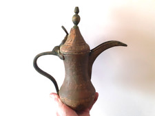 An Early Antique Middle Eastern Copper Dallah Coffee Pot
