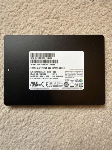 Samsung 960gb ssd sm863 - 960gb,