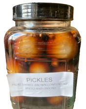 Home made pickling onions with
