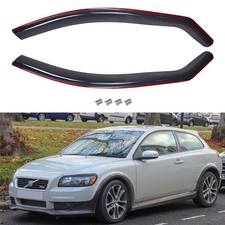 Genuine Smoke in-channel Wind Deflectors for Volvo C30 3 Door Hatchback 06-13