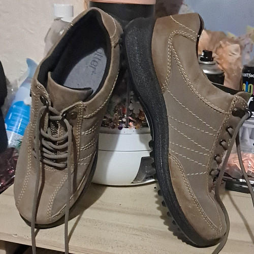 Hotter womens leather lace - leather, lace-up