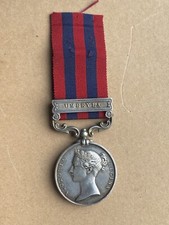 Original Indian General Service War Medal 1854 UMBEYLA Clasp Bar For 1863