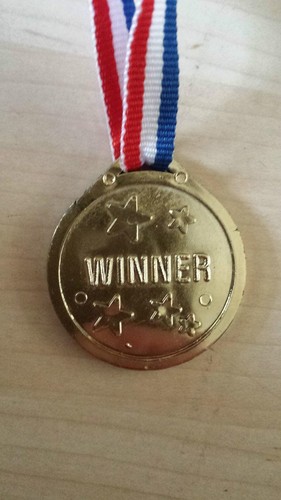 Children gold winners plastic - children,