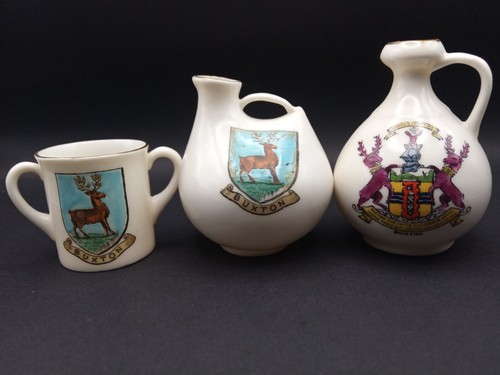 Goss crested china - x3, with