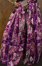 PURPLE  WHITE BATIKED PRINT
