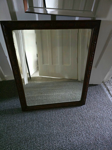 Antique style brown varnished - brown,