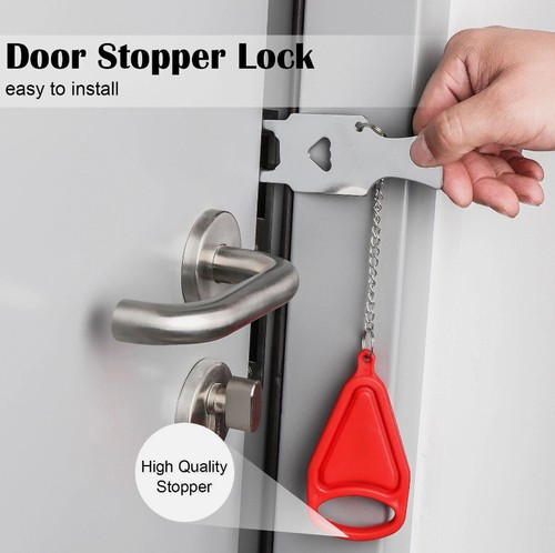 Portable door lock hardware - lock,