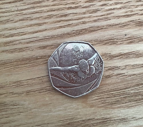 50p coin olympics swimming - olympics,