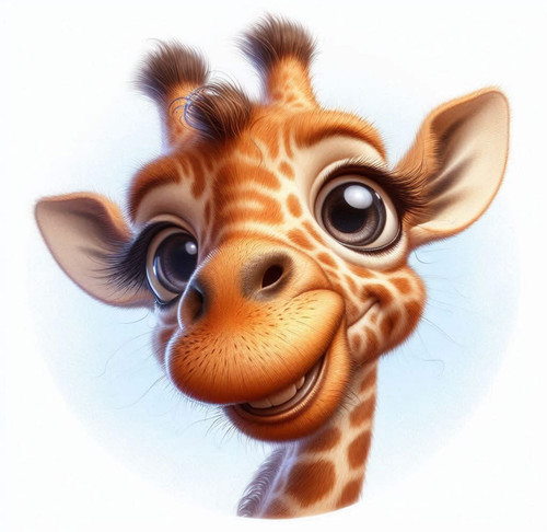 Whimsical giraffe cross - giraffe,